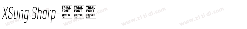 XSung Sharp字体转换